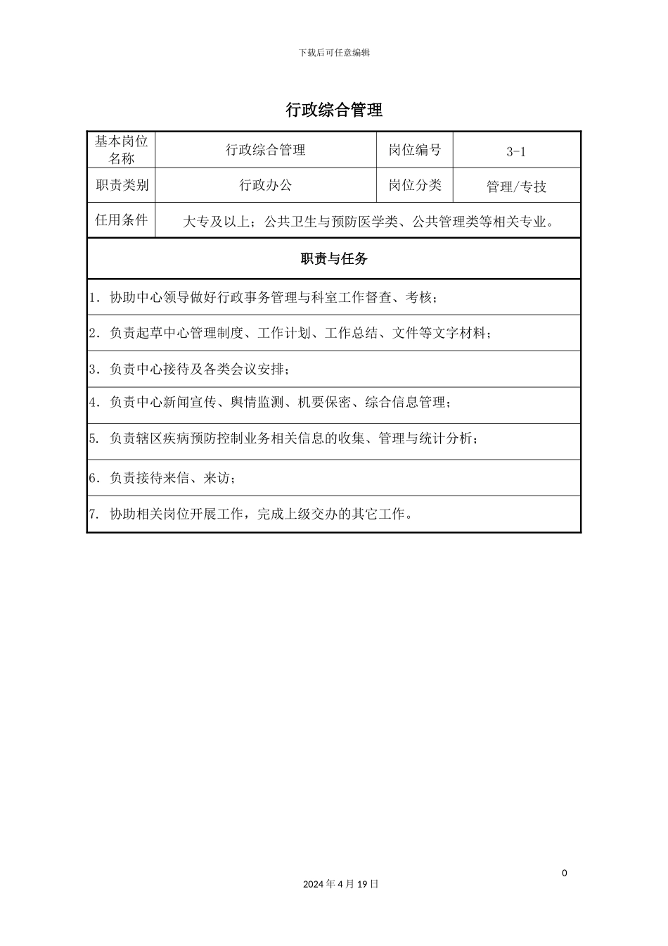 县级疾病预防控制中心岗位职责_第2页