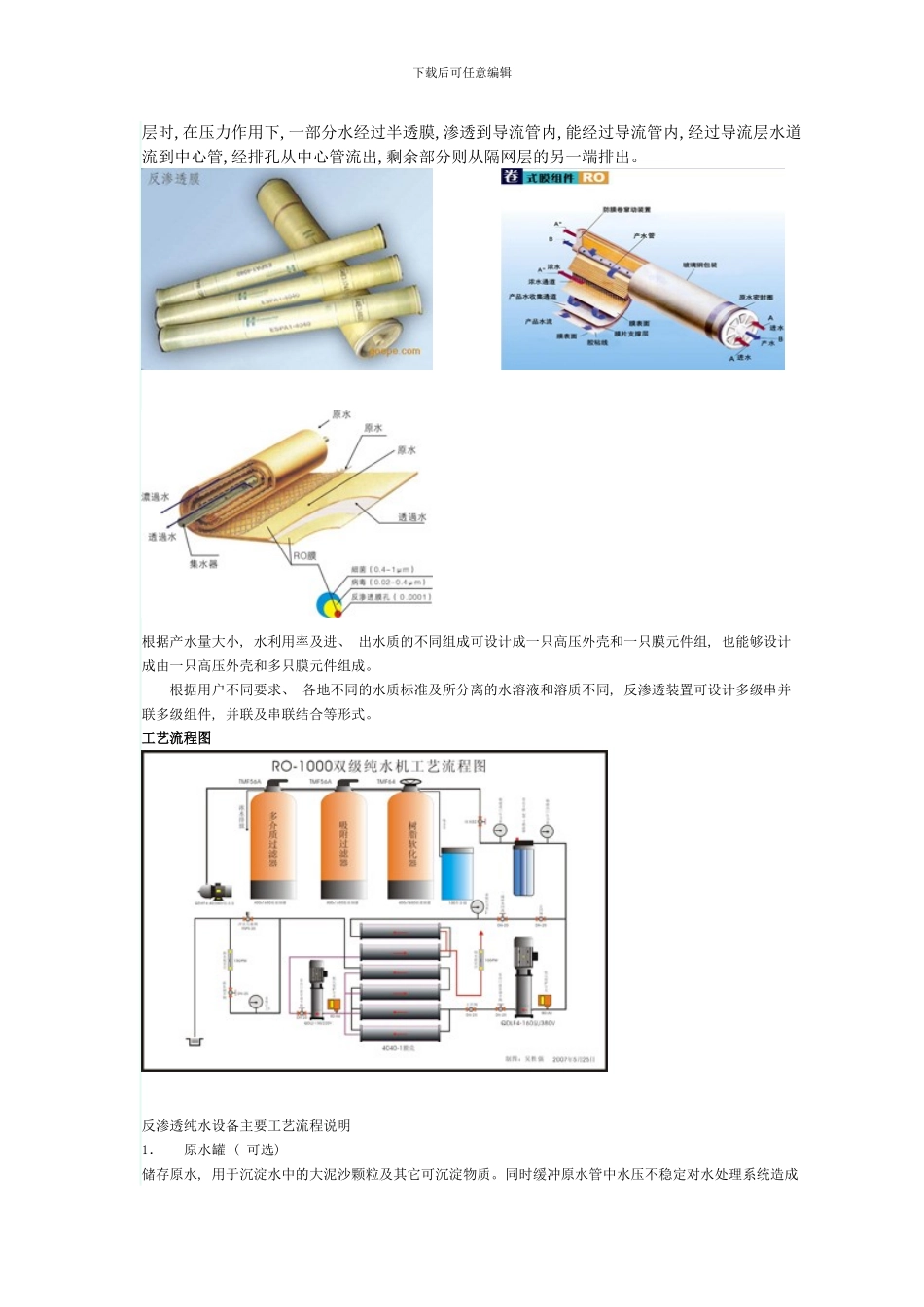 反渗透技术说明书模板_第2页