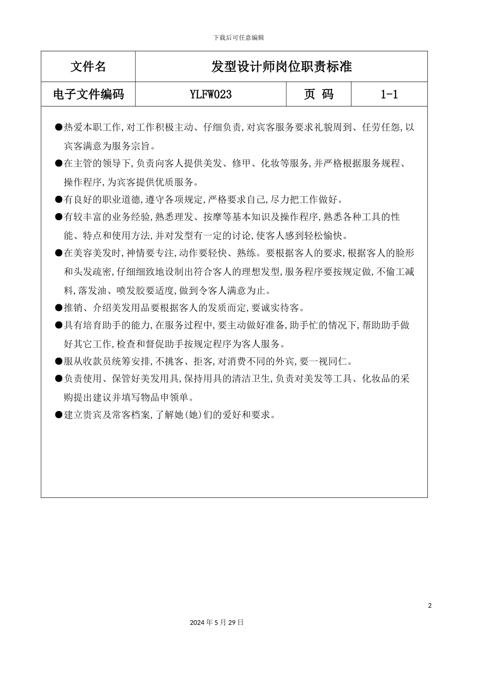 发型设计师岗位职责要求_第2页