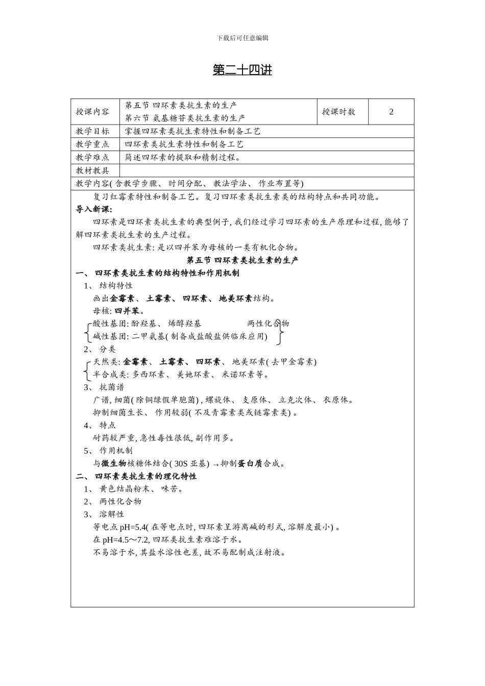 发酵工程制药四环素类抗生素氨基糖苷类抗生素的生产模板_第1页
