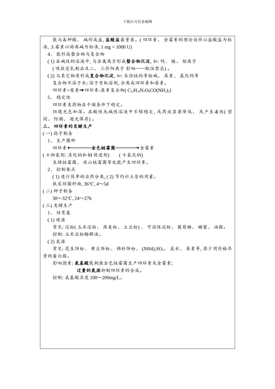 发酵工程制药四环素类抗生素氨基糖苷类抗生素的生产模板_第2页