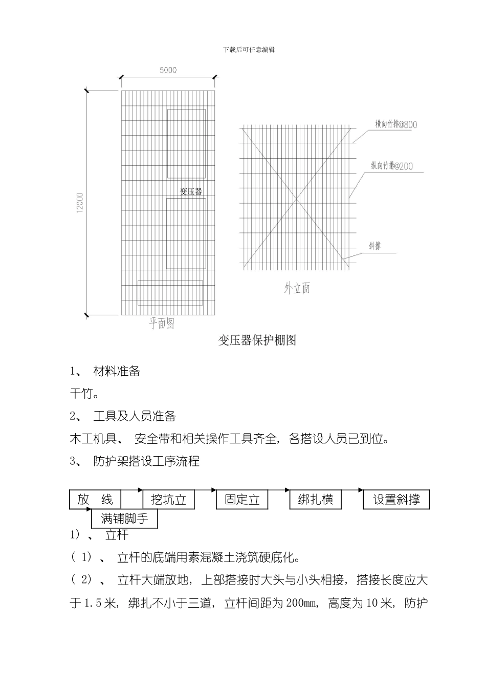 变压器围护施工方案模板_第3页