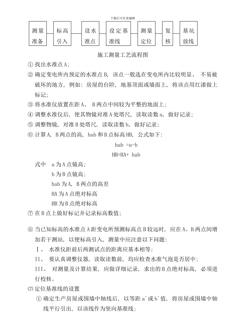 变电所施工测量工艺流程_第2页