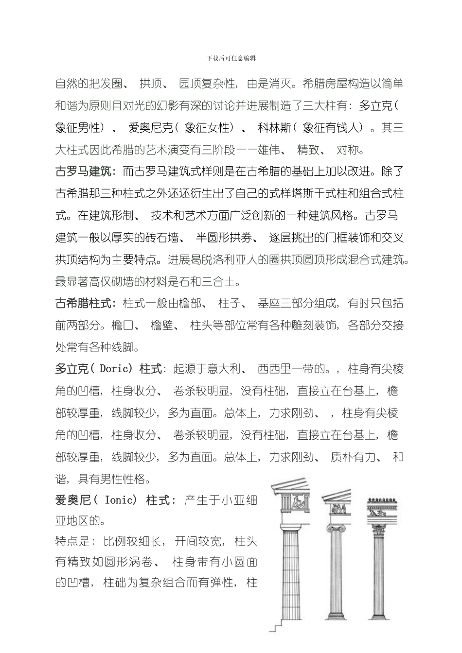 古希腊和古罗马的建筑比较模板_第3页