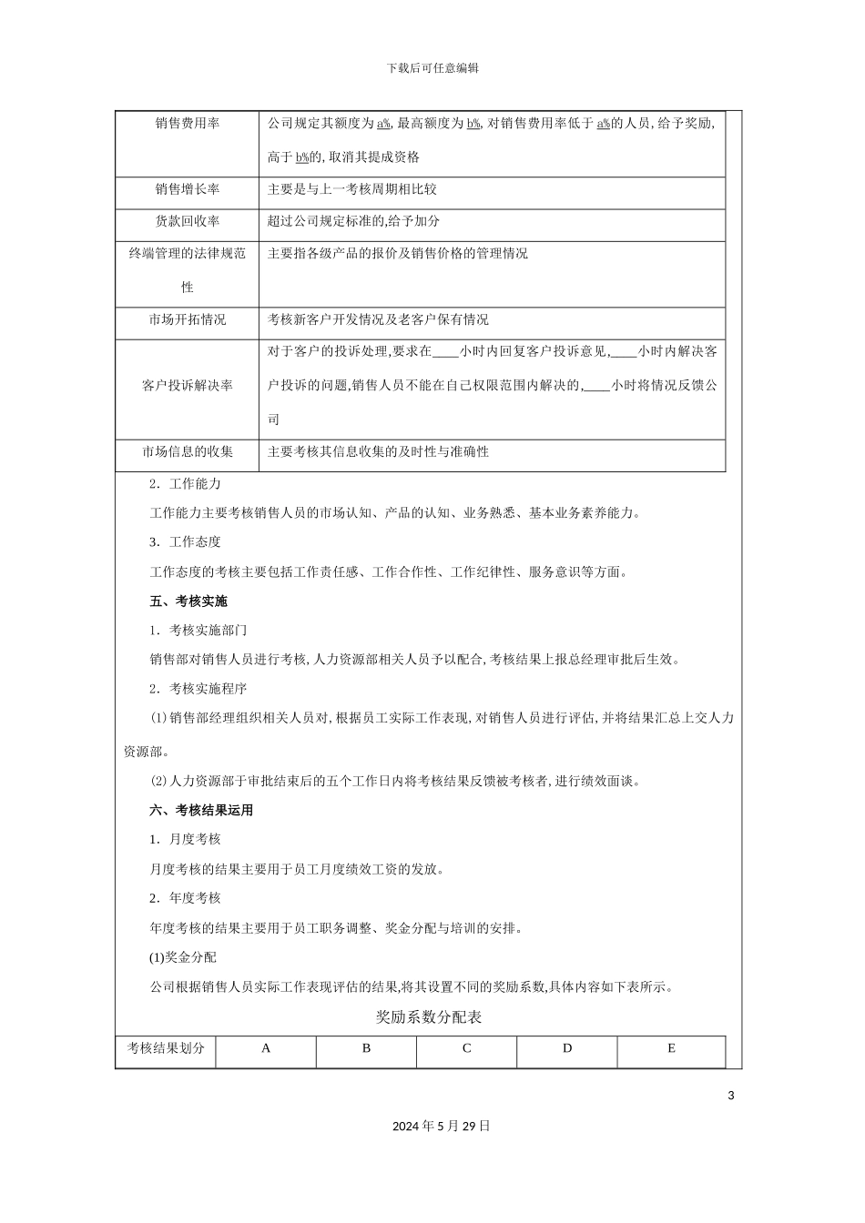 各类人员绩效考核方案_第3页