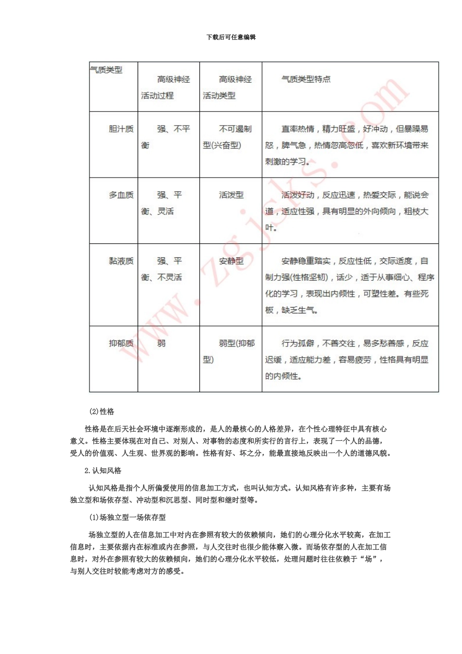吉林市教师招聘考试教育知识与能力人格的结构_第3页