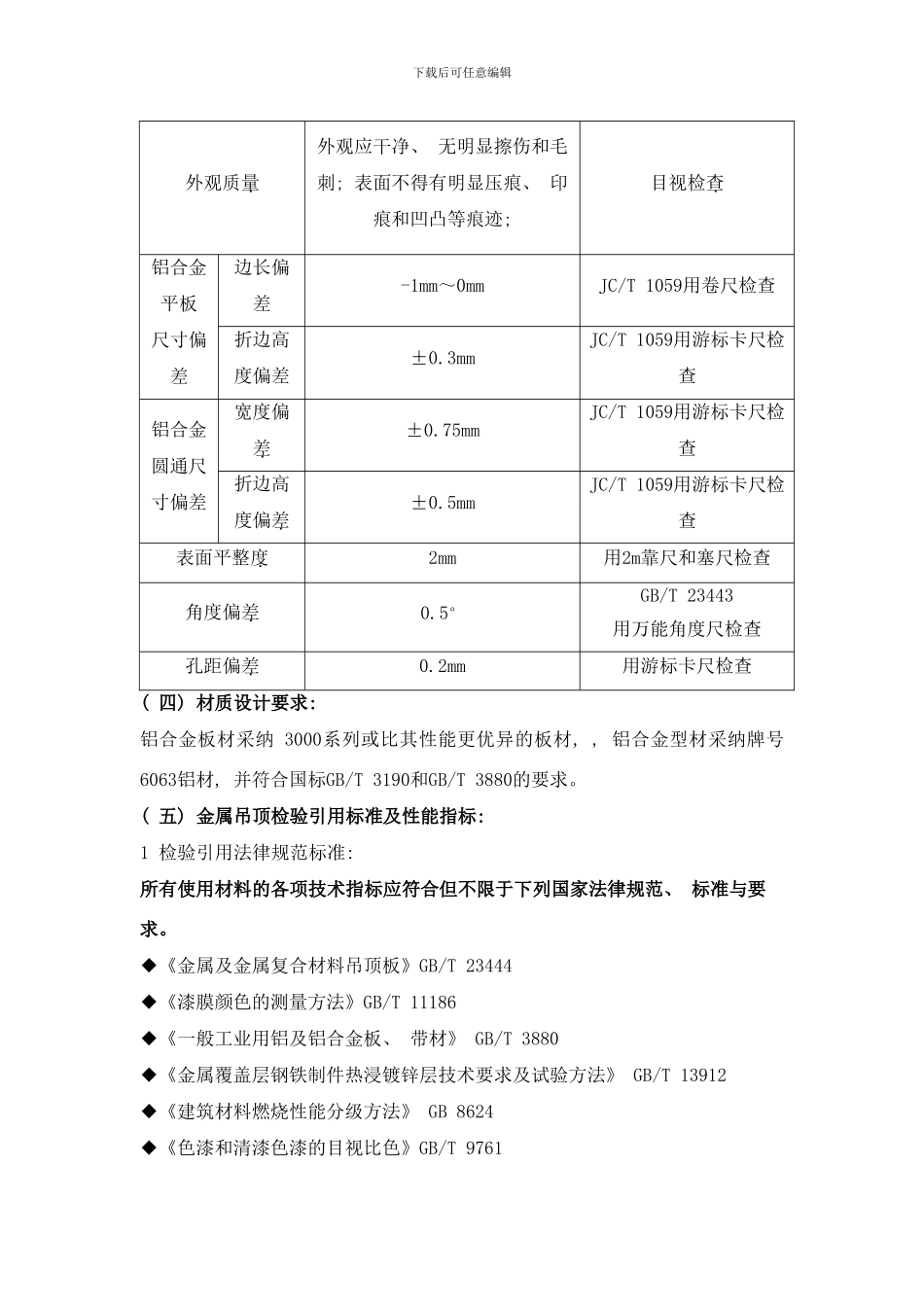 吊顶技术要求样本_第3页