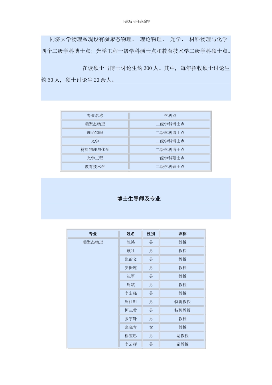 同济大学研究生导师样本_第1页