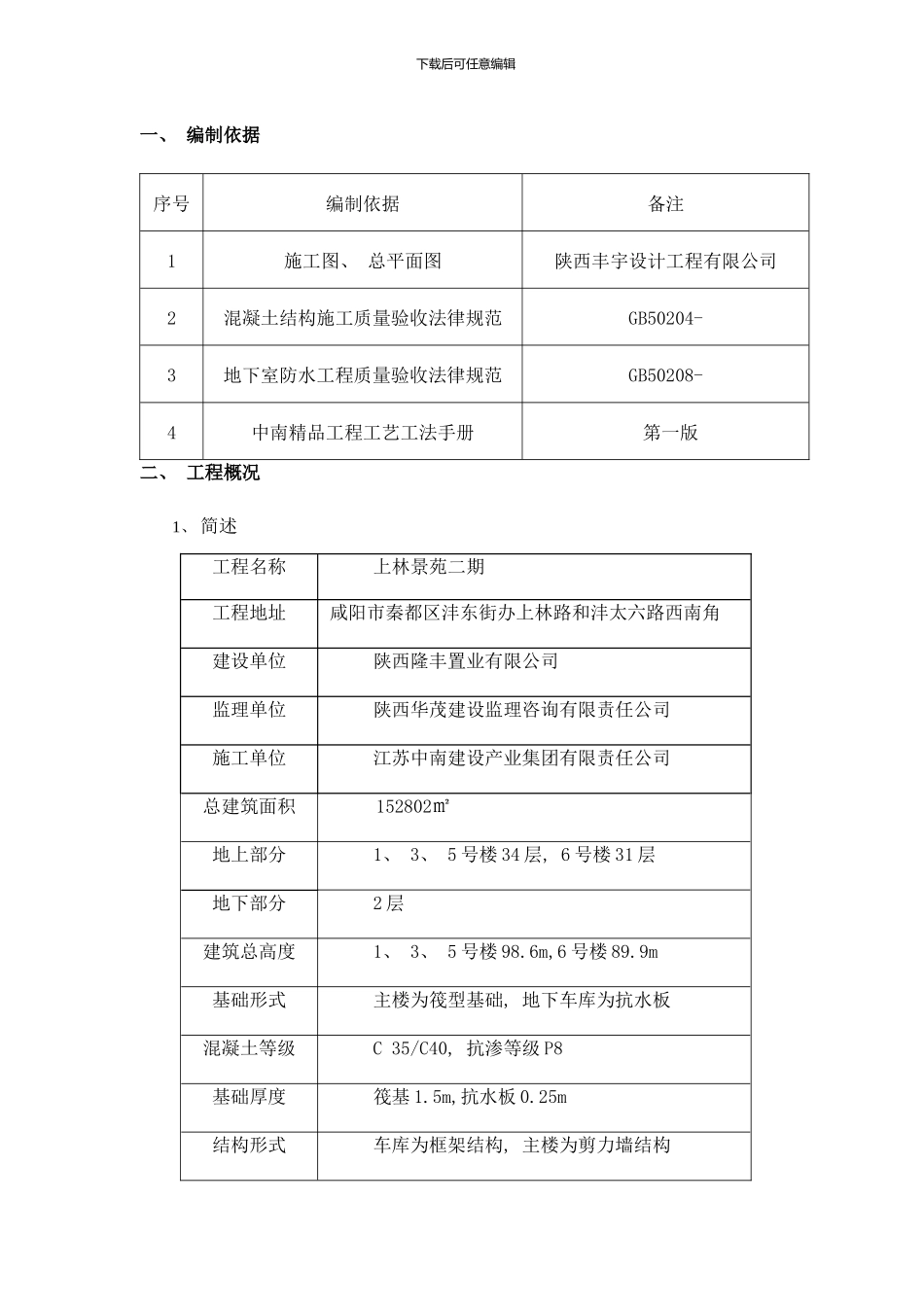 后浇带方案样本_第2页