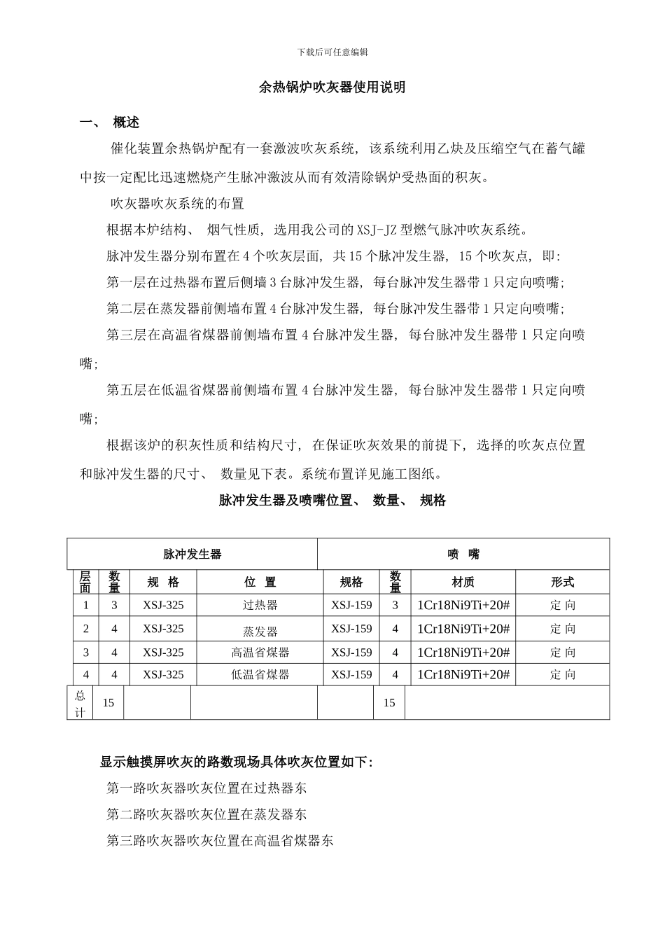 吹灰器设计使用说明书样本_第2页