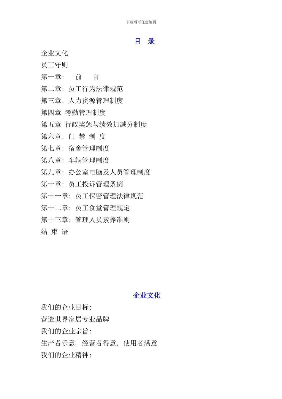 员工手册规范文件资料_第1页