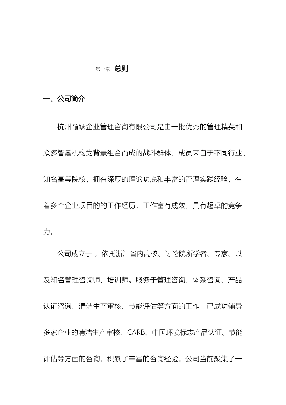 咨询类公司规章制度模板_第2页