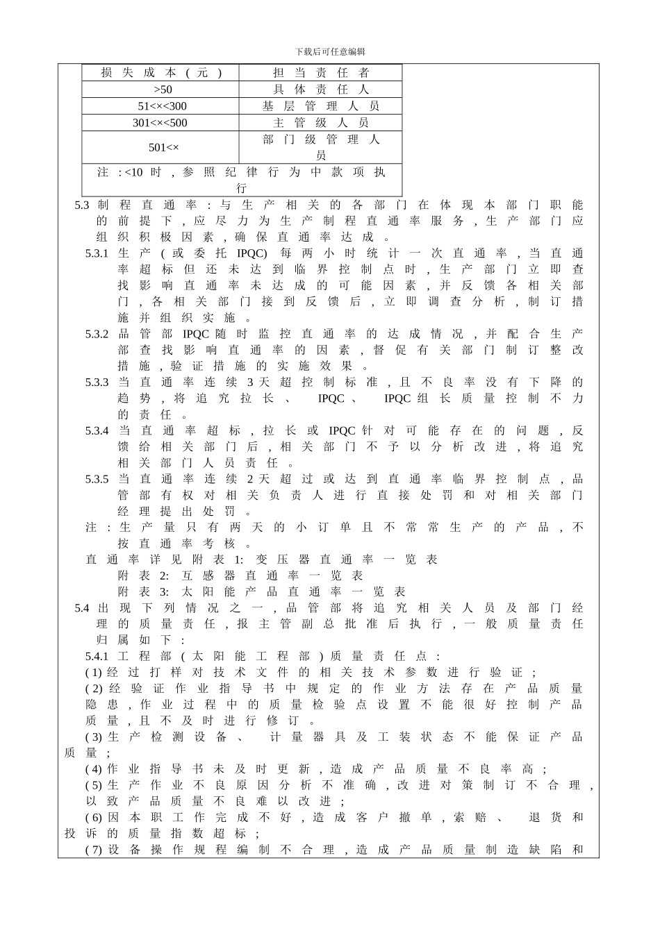 品质责任管理规定模板_第3页