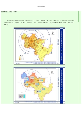 哈尔滨都市圈总体规划样本