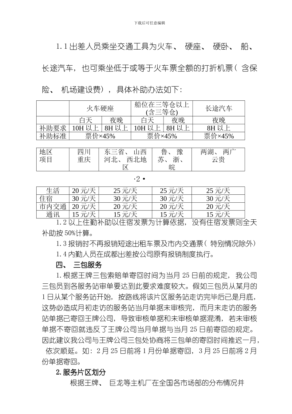 售后三包管理细则模板_第2页