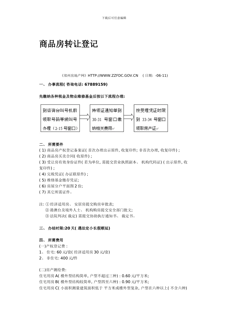 商品房交易流程及费用样本_第3页