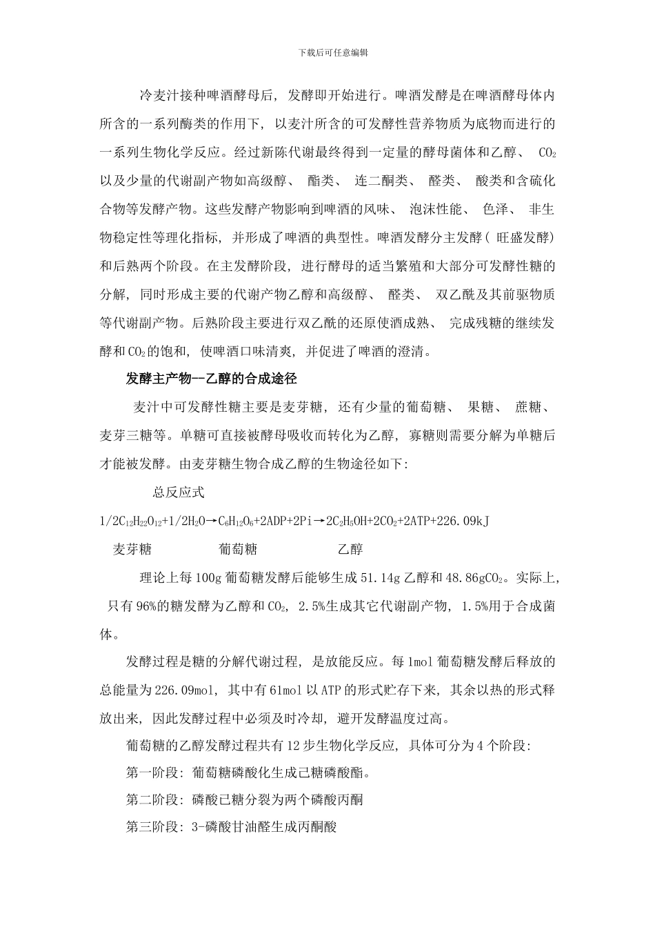 啤酒发酵生产工艺样本_第3页