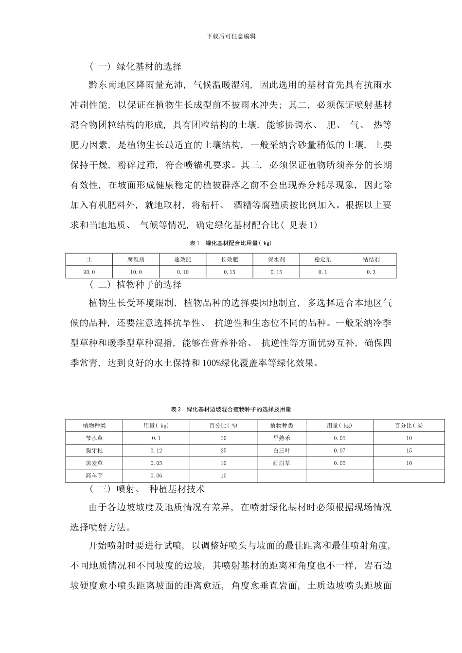 喷射厚层绿化基材植被护坡防护施工工法样本_第3页