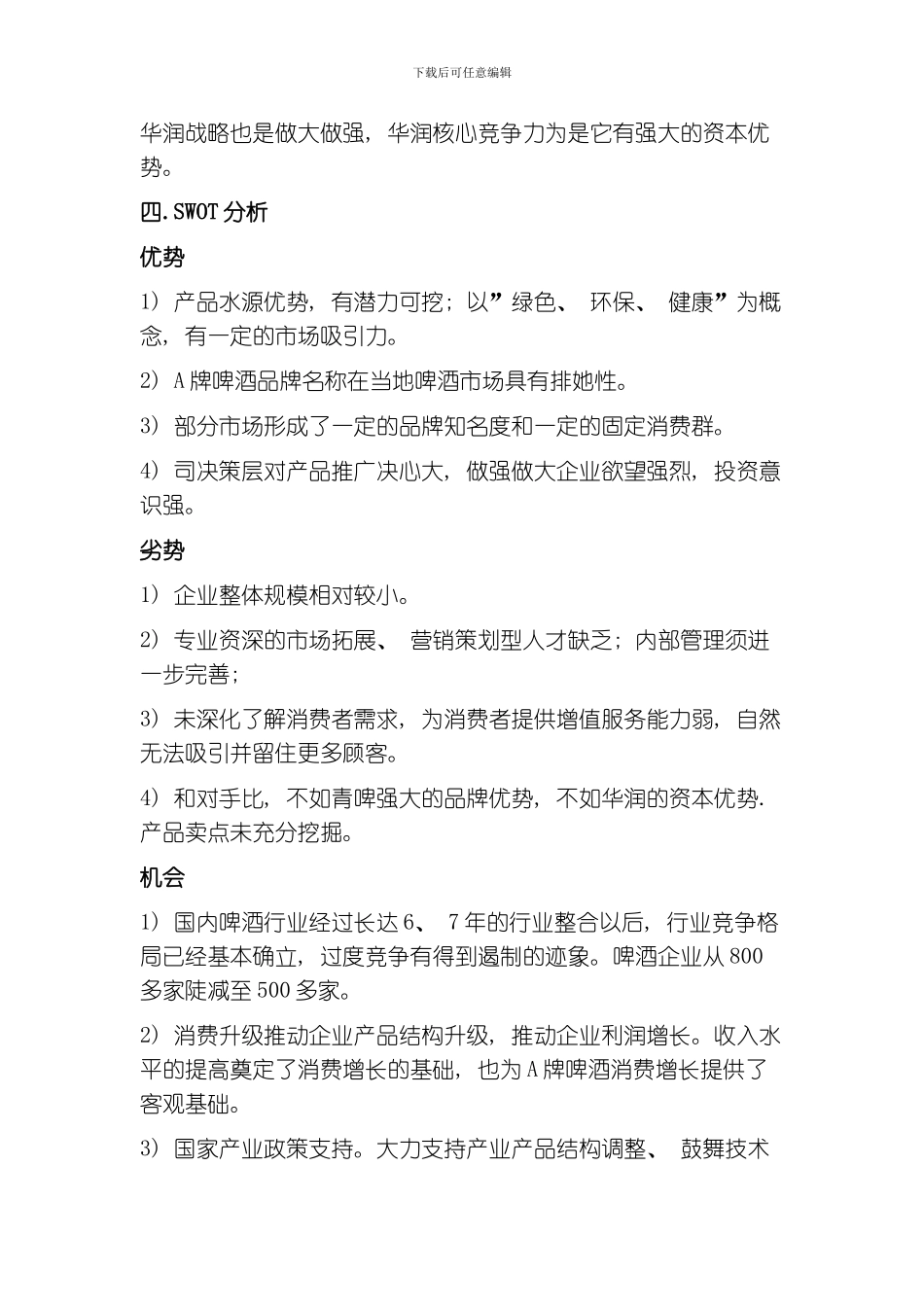 啤酒营销策划书模板_第3页