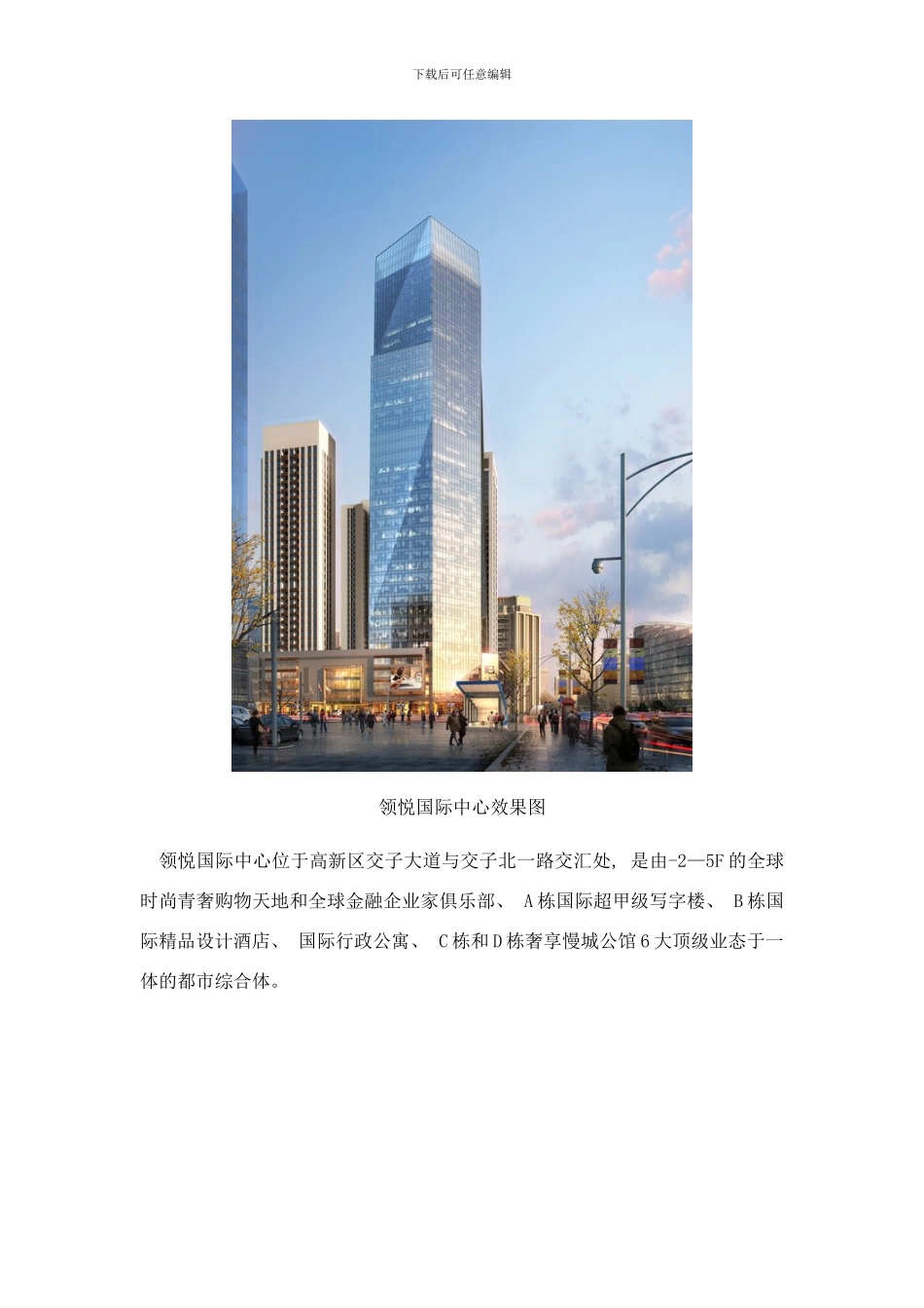 四川天府新区规划八大产业领悦国际中心成日后发展枢纽样本_第3页
