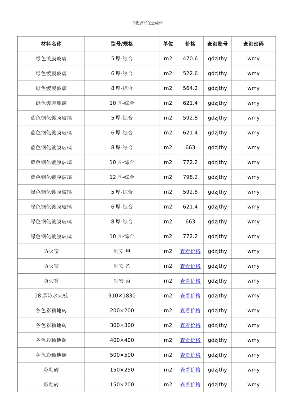 四平信息价最新最全四平工程造价信息网信息价下载造价通模板_第2页