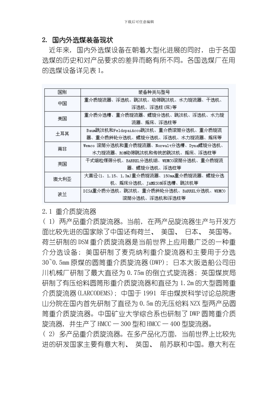 国内外选煤技术现状与发展趋势模板_第3页