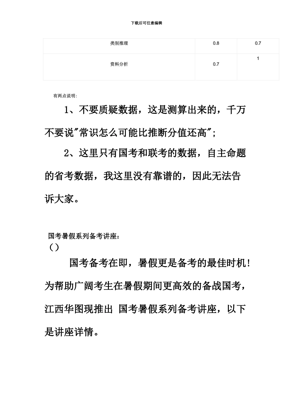 国家公务员考试行测分值分布_第3页