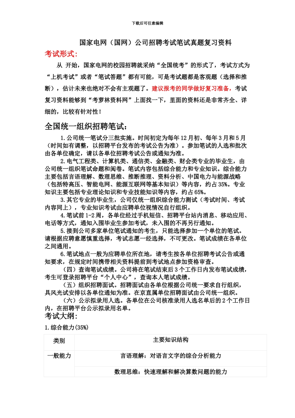国家电网招聘考试笔试机试试题真题模拟库_第2页