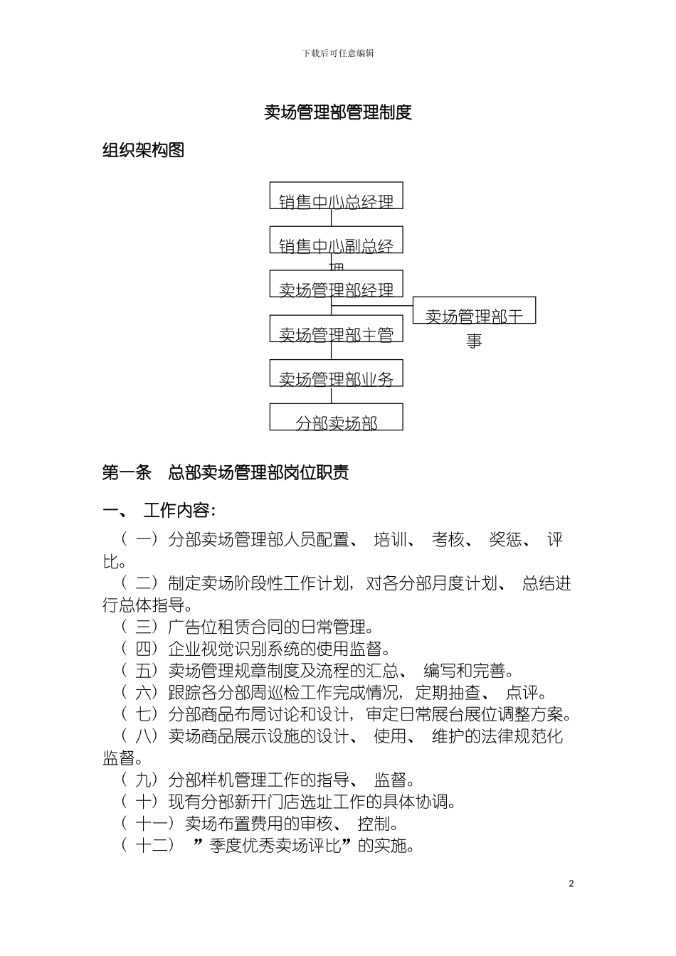 国美电器有限公司经营管理制度卖场系统分册_第2页