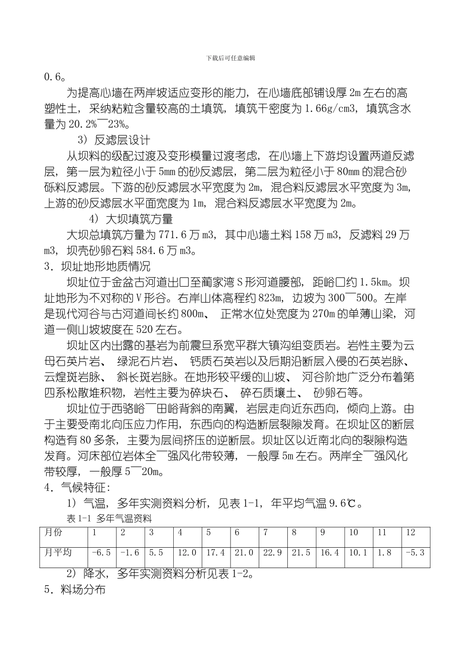 土坝概预算专业资料模板_第2页