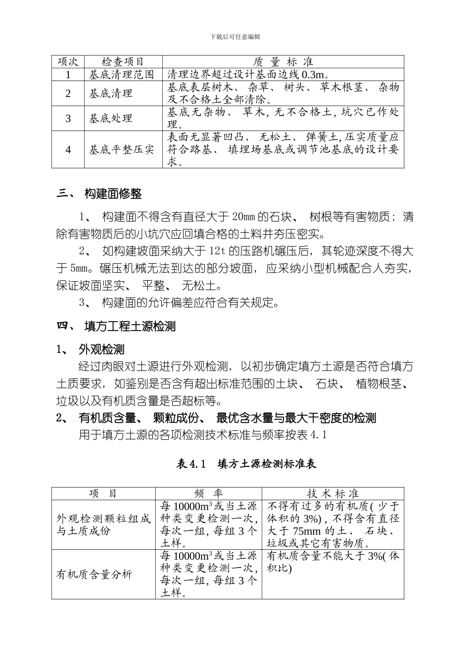 土方工程技术要求要点模板_第3页