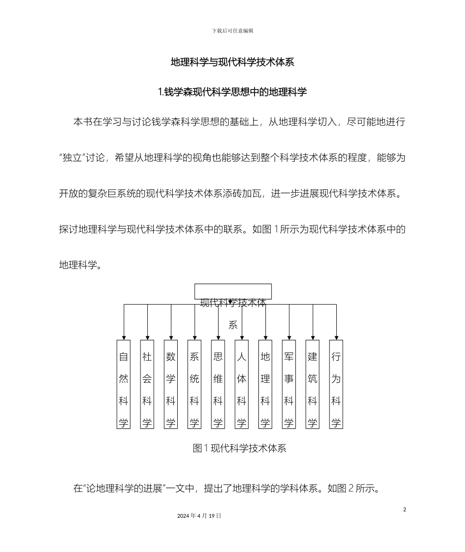 地理科学与现代科学技术体系_第2页