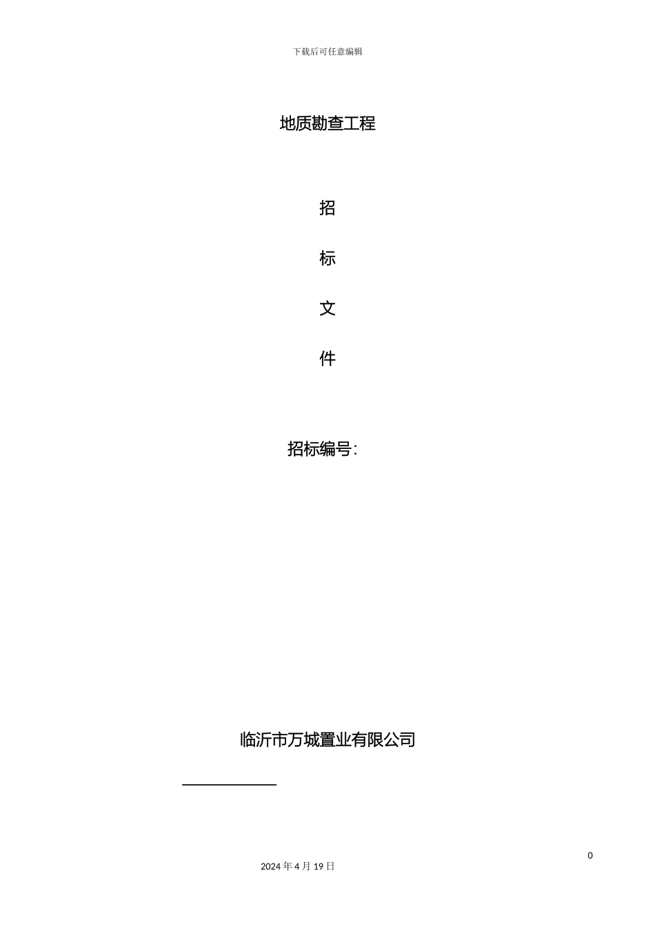 地质勘查招标文件_第2页