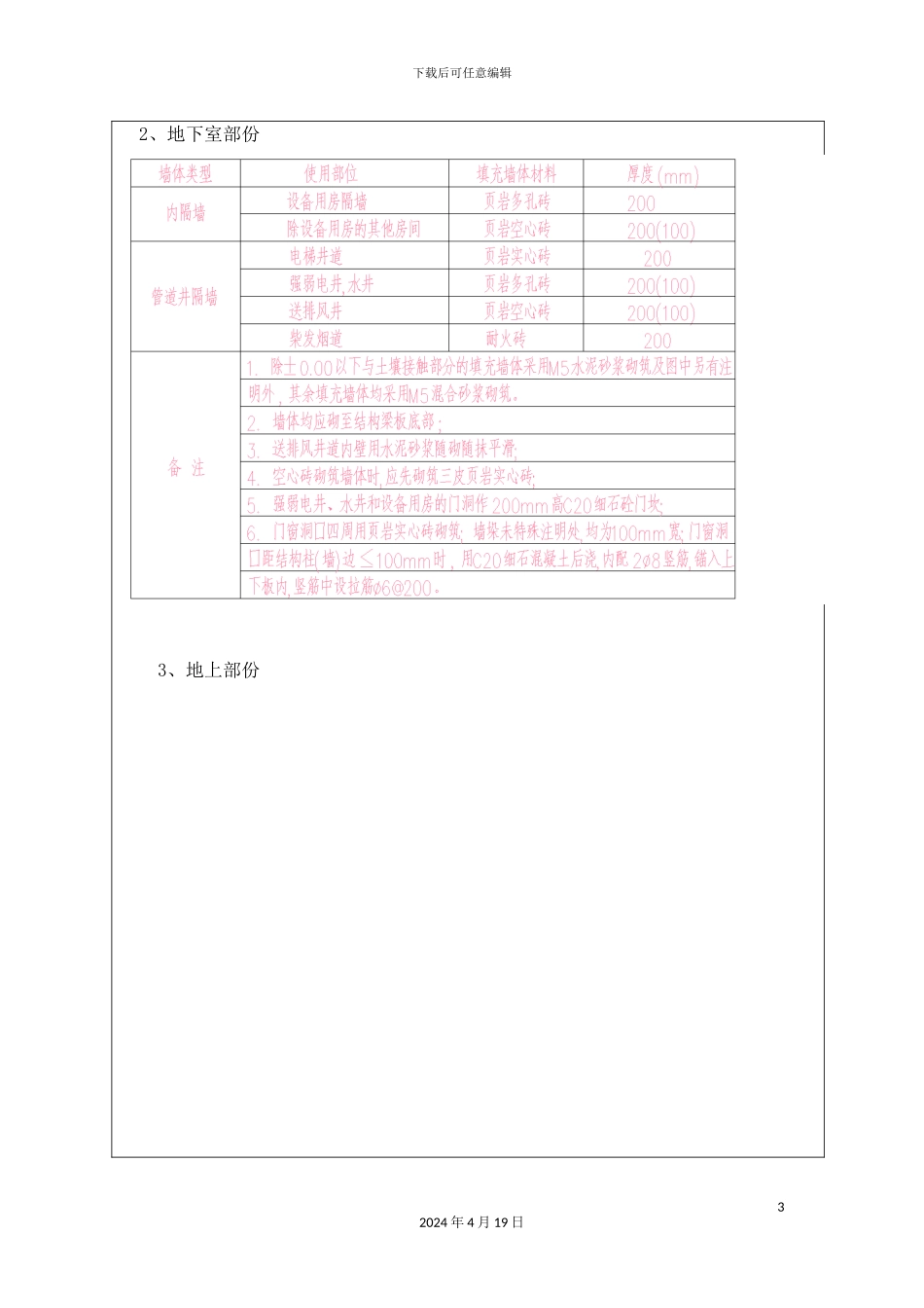 填充墙砌体工程技术交底_第3页