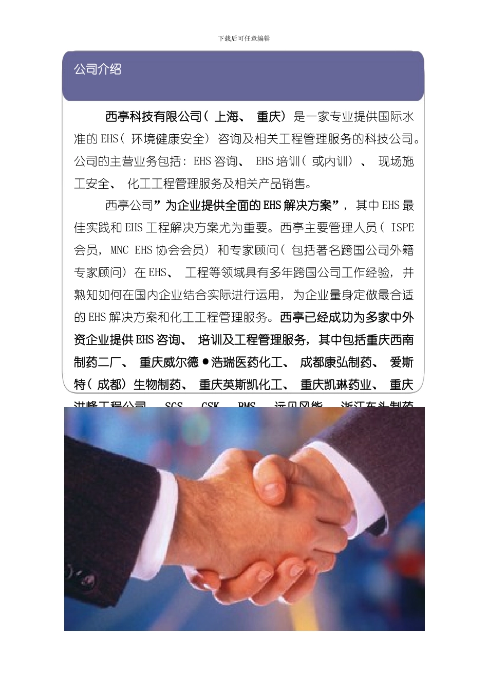 大型公司宣传手册模板_第3页