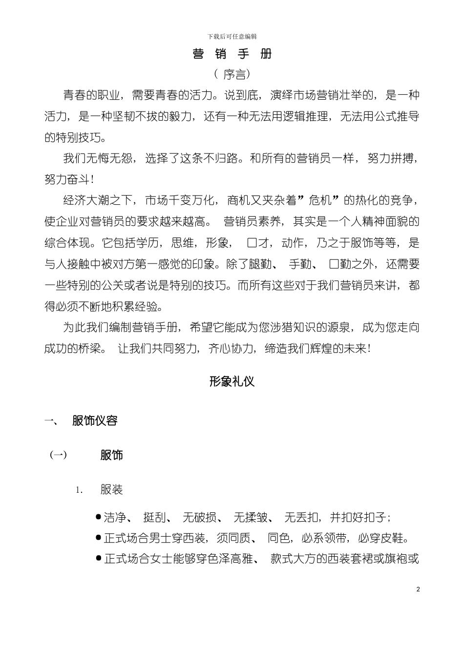 大型集团营销手册模板_第2页