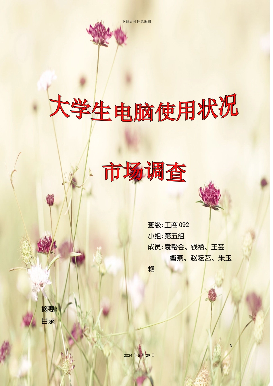 大学生电脑使用状况市场调查报告范本_第3页