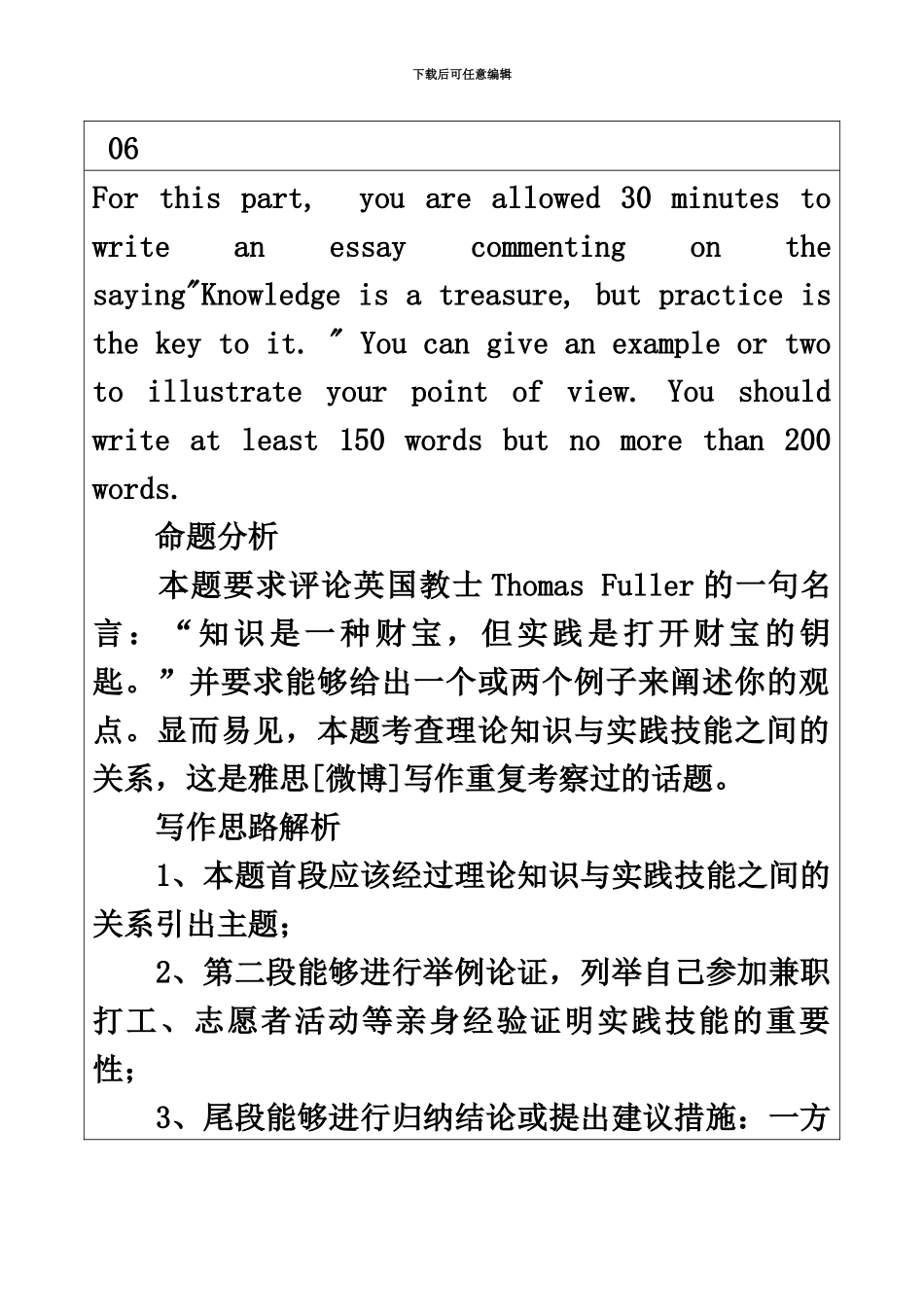 大学英语六级考试作文真题模拟及范文_第2页