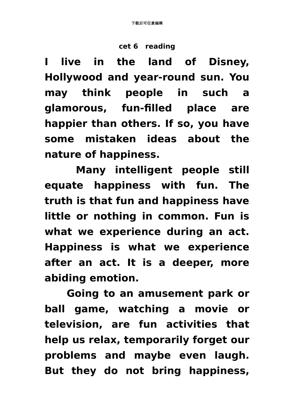 大学英语六级阅读练习题整理_第2页