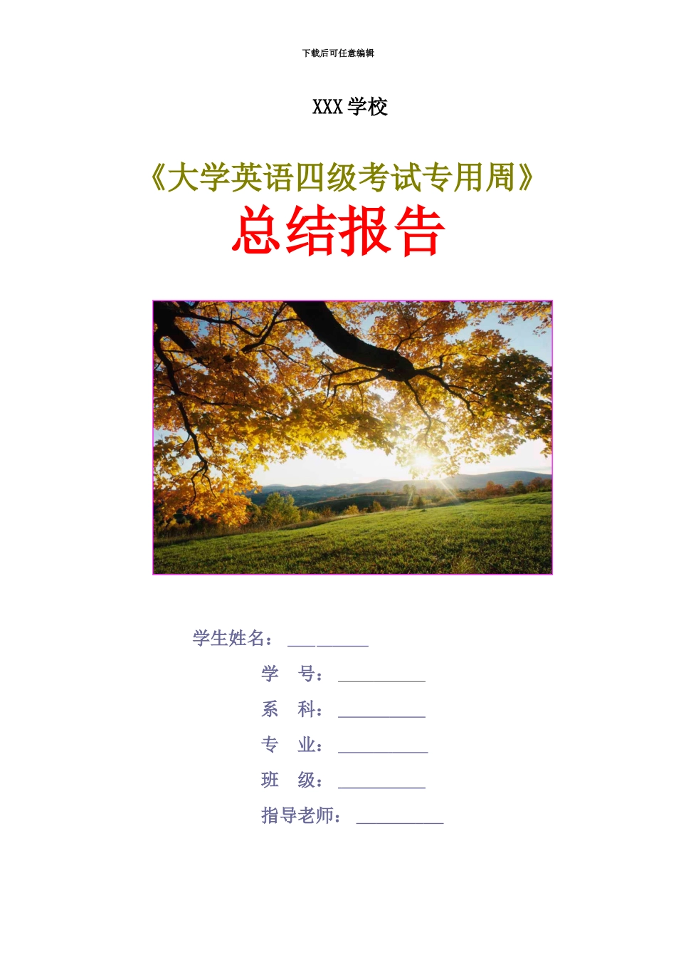 大学英语四级专用周总结报告_第2页