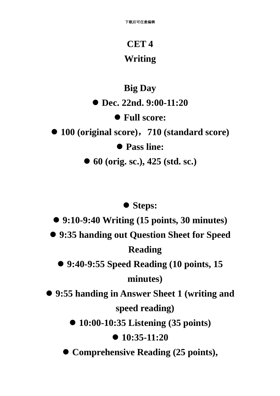 大学英语四级写作堂上笔记_第2页