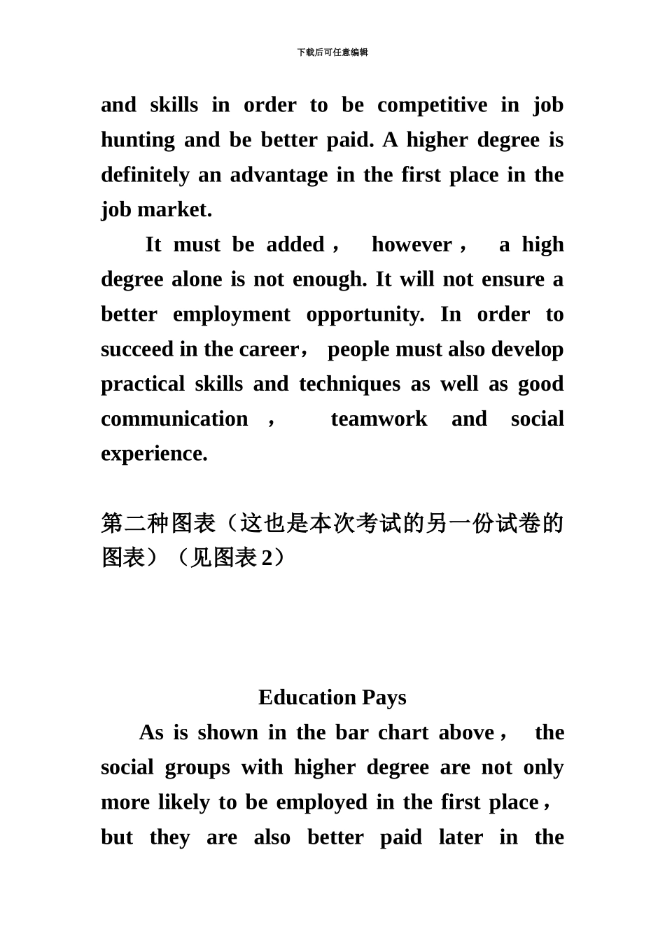 大学英语四级真题模拟答案与解析_第3页