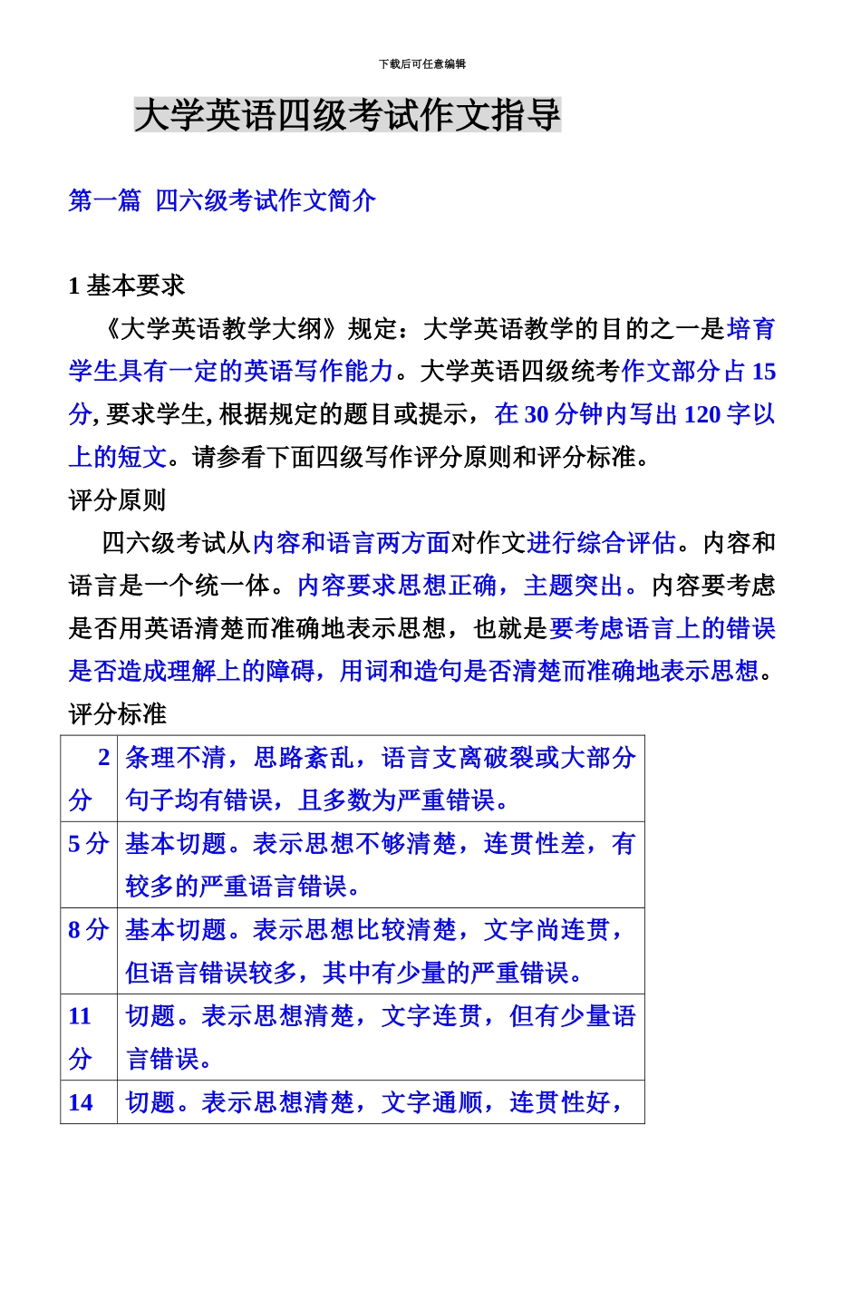 大学英语四级考试作文指导_第2页