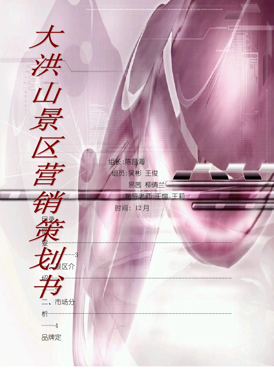 大洪山风景区营销策划方案_第2页