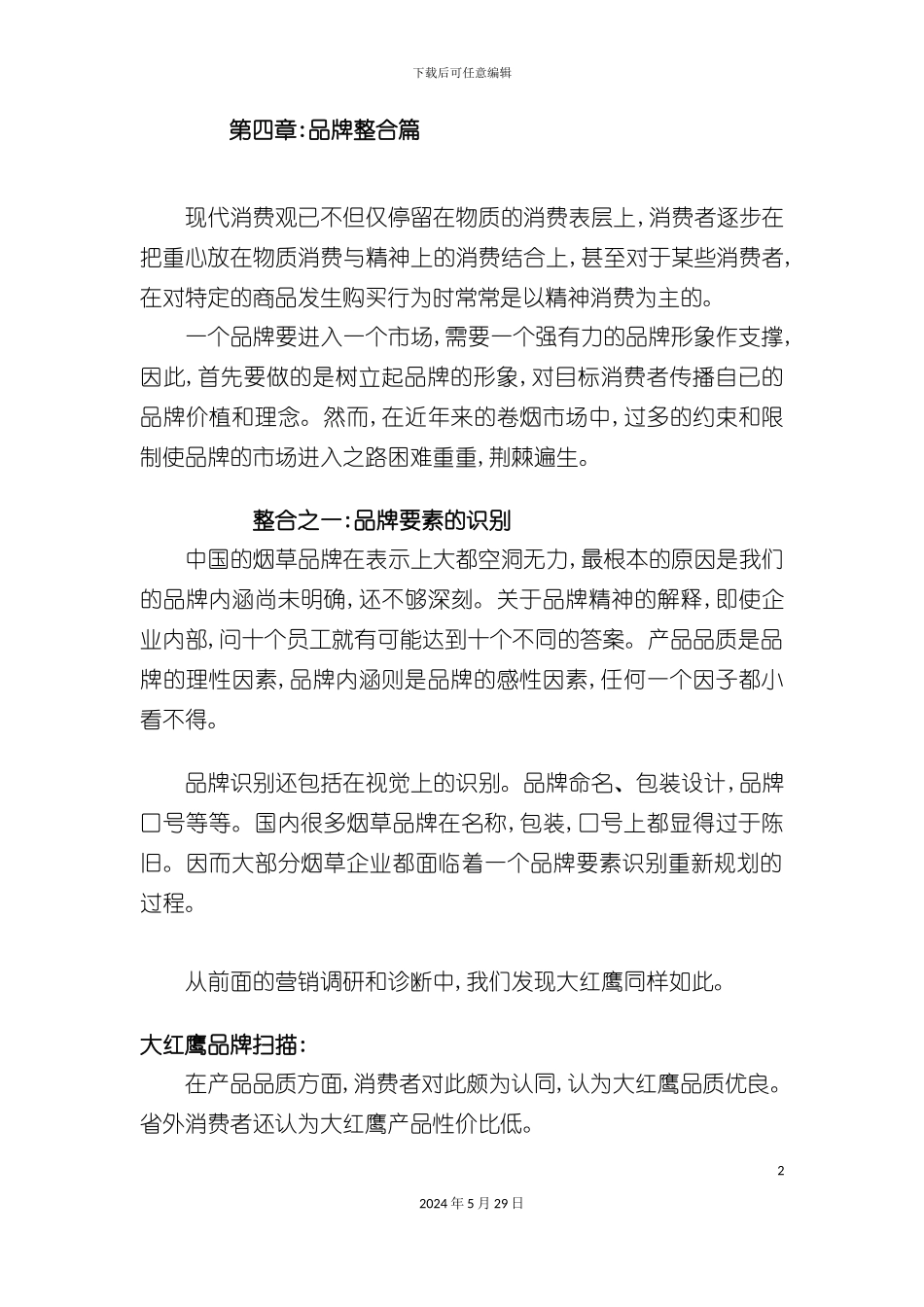 大红鹰品牌营销策划报告_第2页