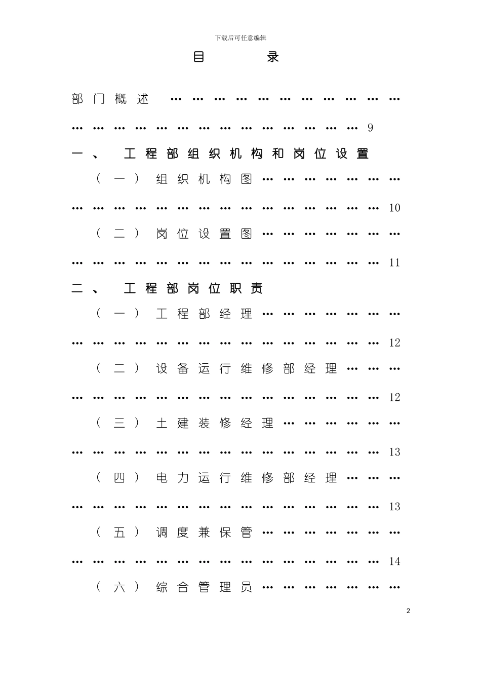 大酒店工程部管理实务模板_第2页