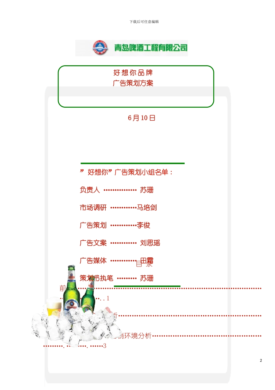 好想你策划文案大广赛模板_第2页