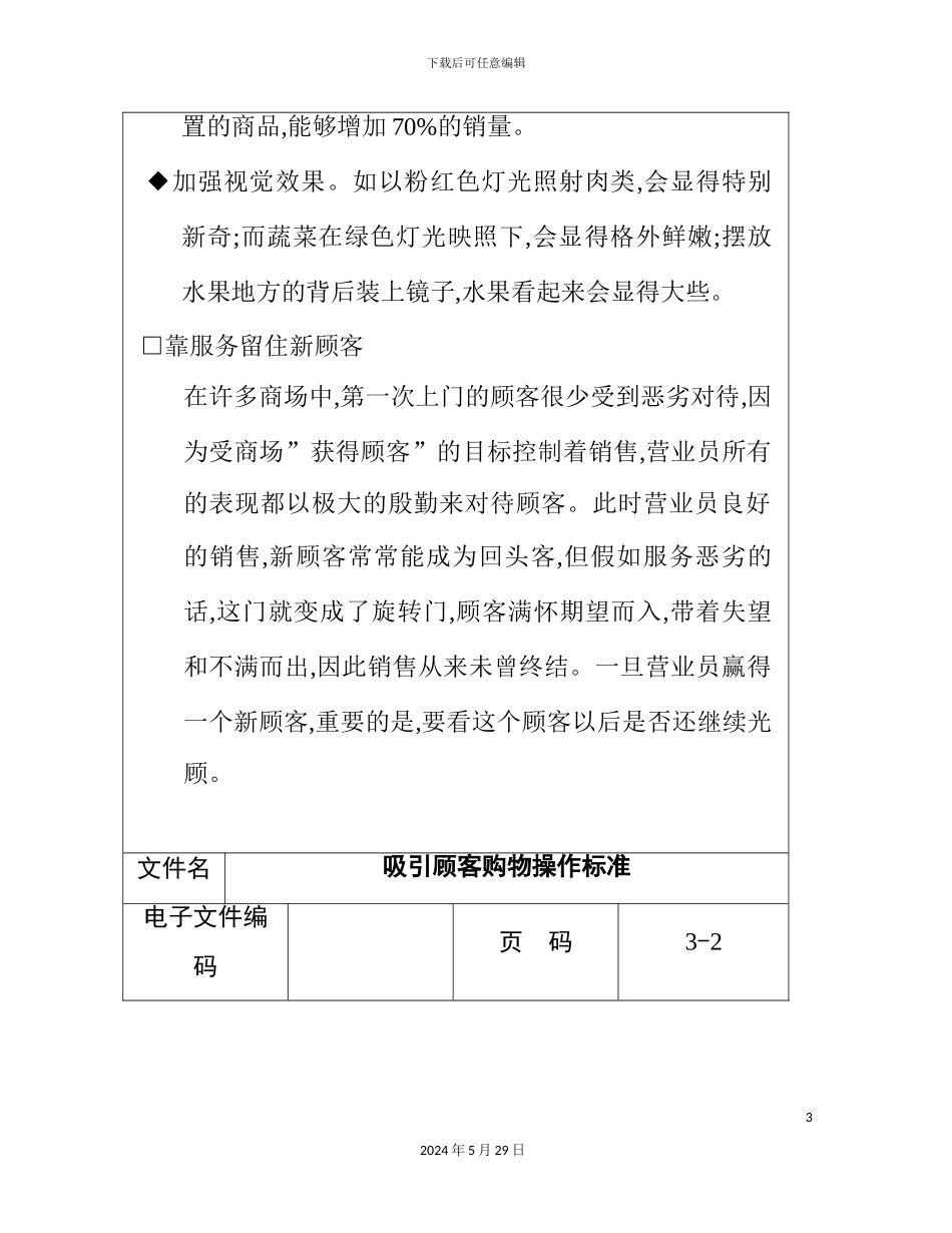 如何吸引顾客购物操作手册_第3页