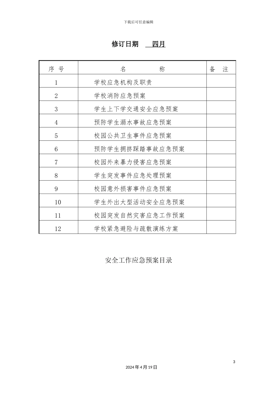 学校各种应急预案汇编_第3页