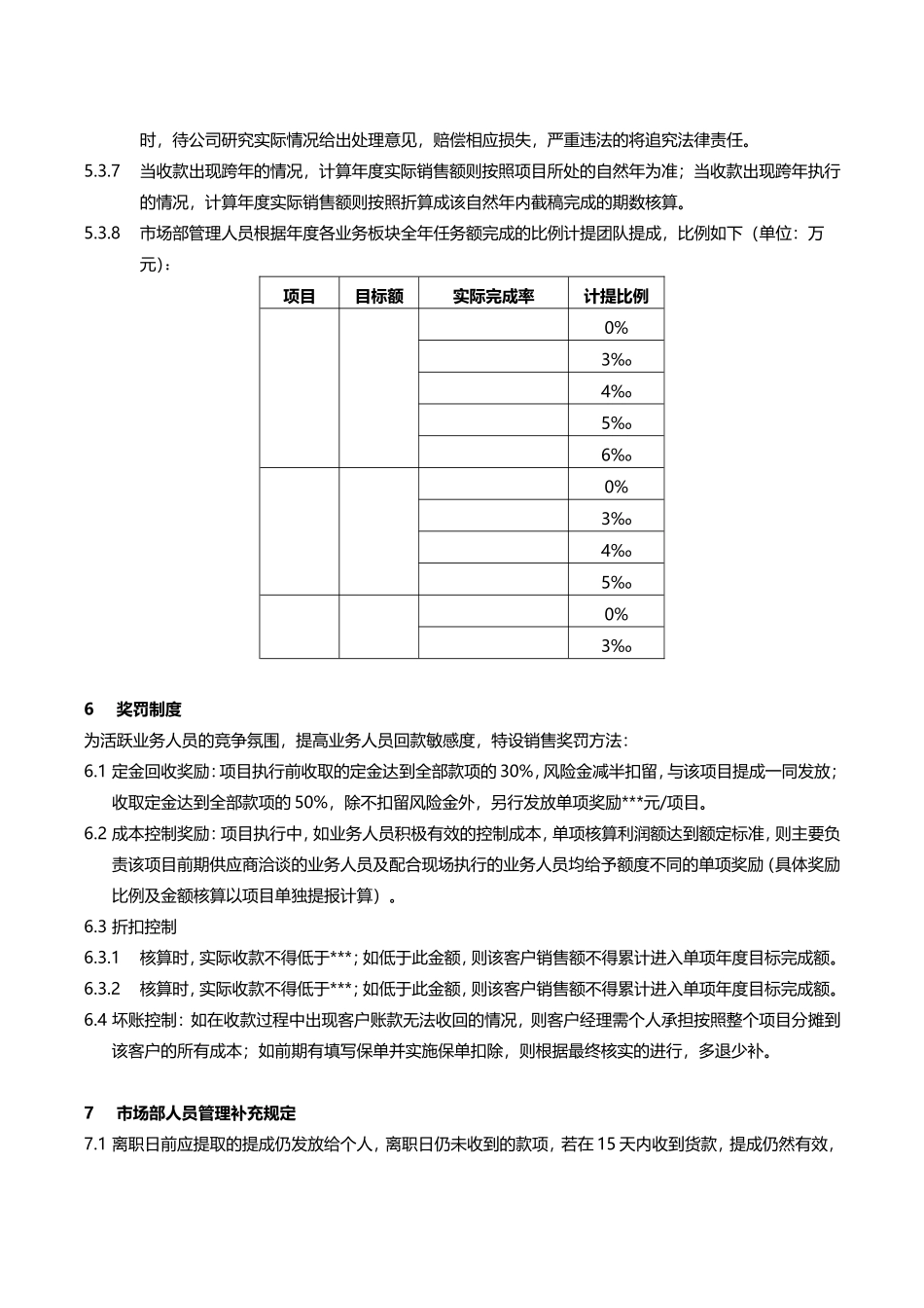 市场部销售提成管理制度_第3页